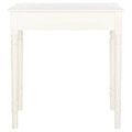 Bureau classique 1 tiroir avec pieds tournés et plateau marron foncé