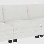 Fauteuil d'appoint pivotant à 360° en tissu bouclette de 32 pouces, entièrement assemblé