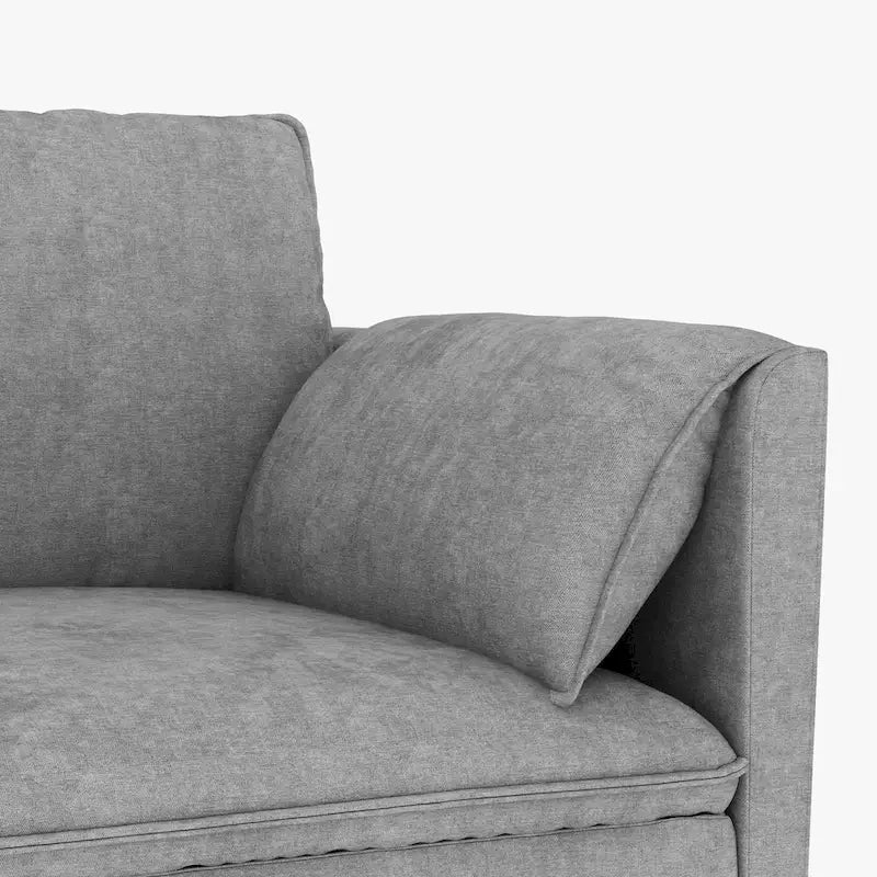 Fauteuil d'appoint pivotant à 360° en tissu bouclette de 32 pouces, entièrement assemblé