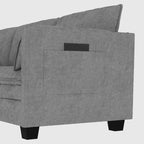 Fauteuil d'appoint pivotant à 360° en tissu bouclette de 32 pouces, entièrement assemblé