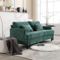 Causeuse moderne en tissu chenille, canapé causeuse rembourré à 2 places