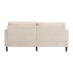 Causeuse moderne en tissu chenille, canapé causeuse rembourré à 2 places