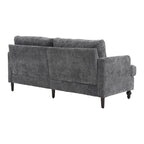 Causeuse moderne en tissu chenille, canapé causeuse rembourré à 2 places
