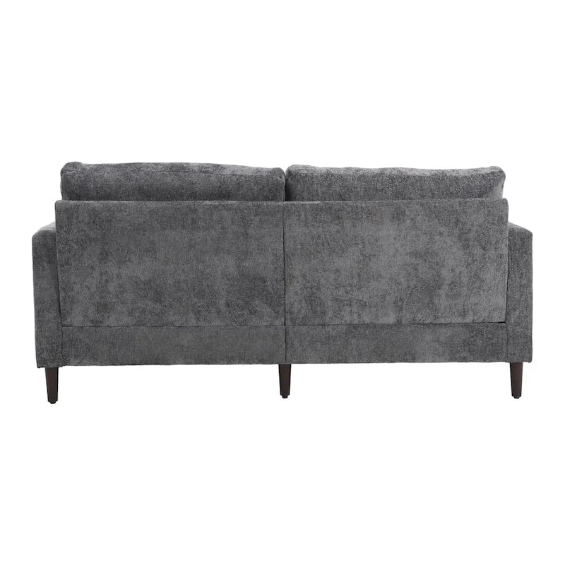 Causeuse moderne en tissu chenille, canapé causeuse rembourré à 2 places