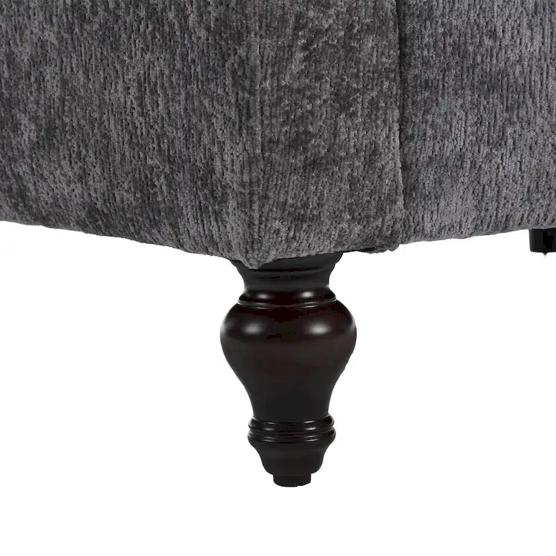 Causeuse moderne en tissu chenille, canapé causeuse rembourré à 2 places