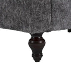 Causeuse moderne en tissu chenille, canapé causeuse rembourré à 2 places