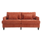 Causeuse moderne en tissu chenille, canapé causeuse rembourré à 2 places