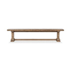 Banc en bois de pin recyclé, style planches rustiques avec finition à base d'eau