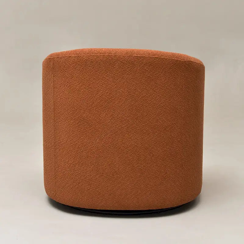Fauteuil d'appoint pivotant à 360° en tissu bouclette de 32 pouces, entièrement assemblé