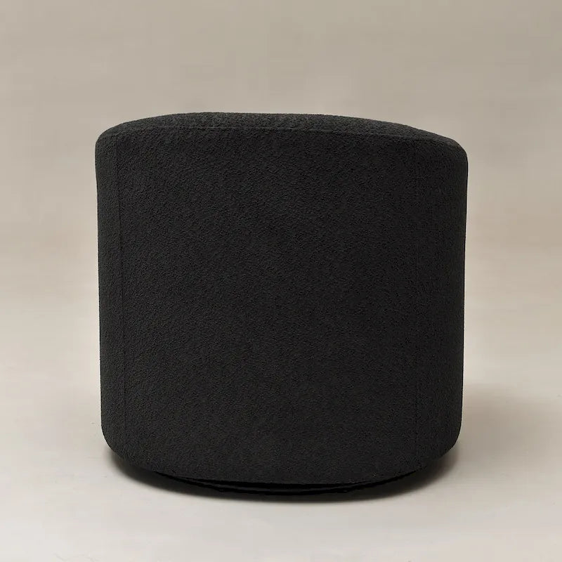 Fauteuil d'appoint pivotant à 360° en tissu bouclette de 32 pouces, entièrement assemblé