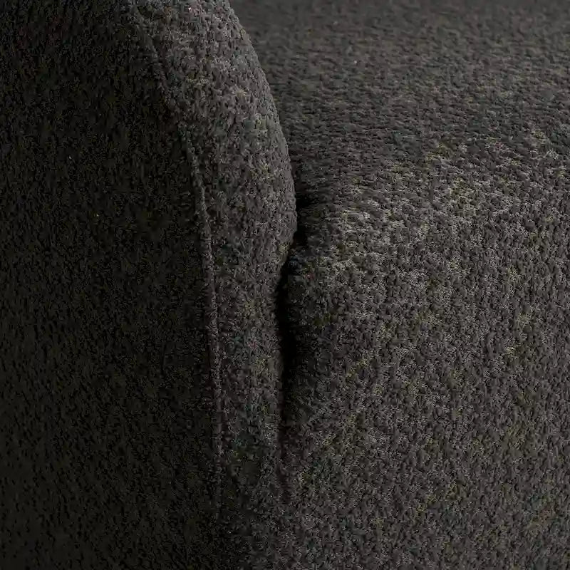 Fauteuil d'appoint pivotant à 360° en tissu bouclette de 32 pouces, entièrement assemblé