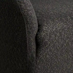 Fauteuil d'appoint pivotant à 360° en tissu bouclette de 32 pouces, entièrement assemblé