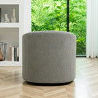 Fauteuil d'appoint pivotant à 360° en tissu bouclette de 32 pouces, entièrement assemblé