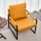 Lot de 2 fauteuils d'appoint modernes en velours avec cadre en acier, capacité de 136 kg
