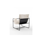 Lot de 2 fauteuils d'appoint modernes en velours avec cadre en acier, capacité de 136 kg