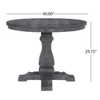 Table à manger extensible en bois avec base en bois d'hévéa, peut accueillir jusqu'à 6 personnes, capacité de 136 kg