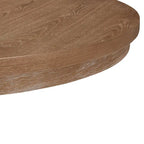 Table à manger extensible en bois avec base en bois d'hévéa, peut accueillir jusqu'à 6 personnes, capacité de 136 kg