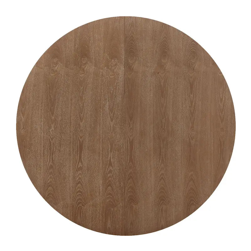 Table à manger extensible en bois avec base en bois d'hévéa, peut accueillir jusqu'à 6 personnes, capacité de 136 kg