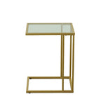 Table d'appoint en C Gideon en verre