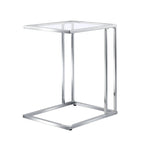 Table d'appoint en C Gideon en verre
