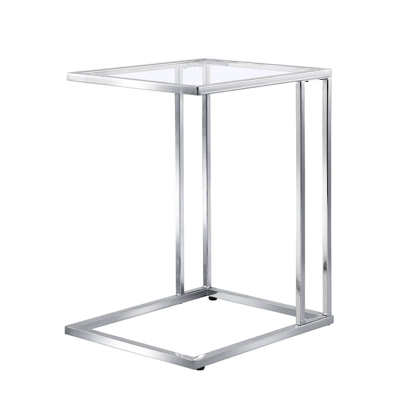 Table d'appoint en C Gideon en verre