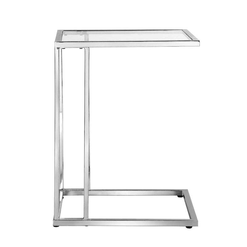 Table d'appoint en C Gideon en verre