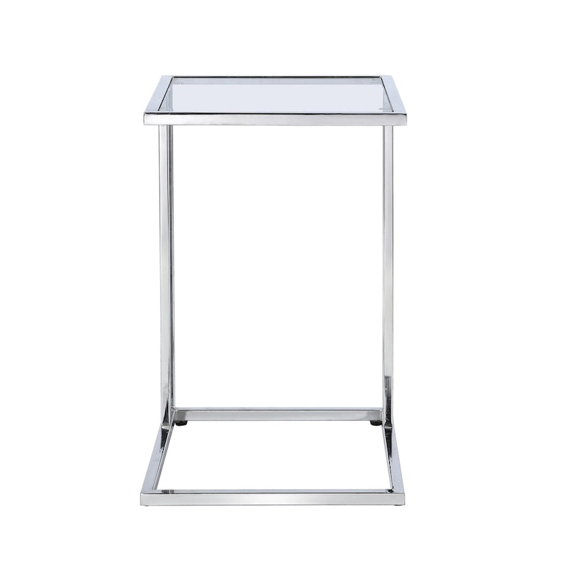 Table d'appoint en C Gideon en verre