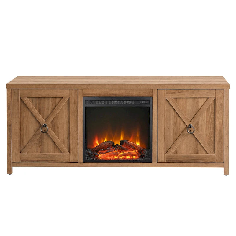 Table basse tournante 3 niveaux en bois, finition chêne noir, ronde 80 cm
