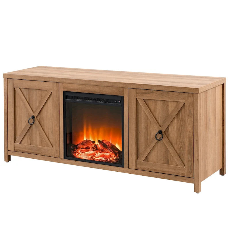 Table basse tournante 3 niveaux en bois, finition chêne noir, ronde 80 cm