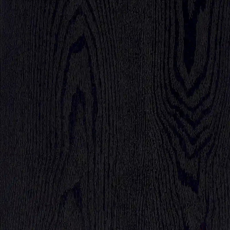 Table basse tournante 3 niveaux en bois, finition chêne noir, ronde 80 cm