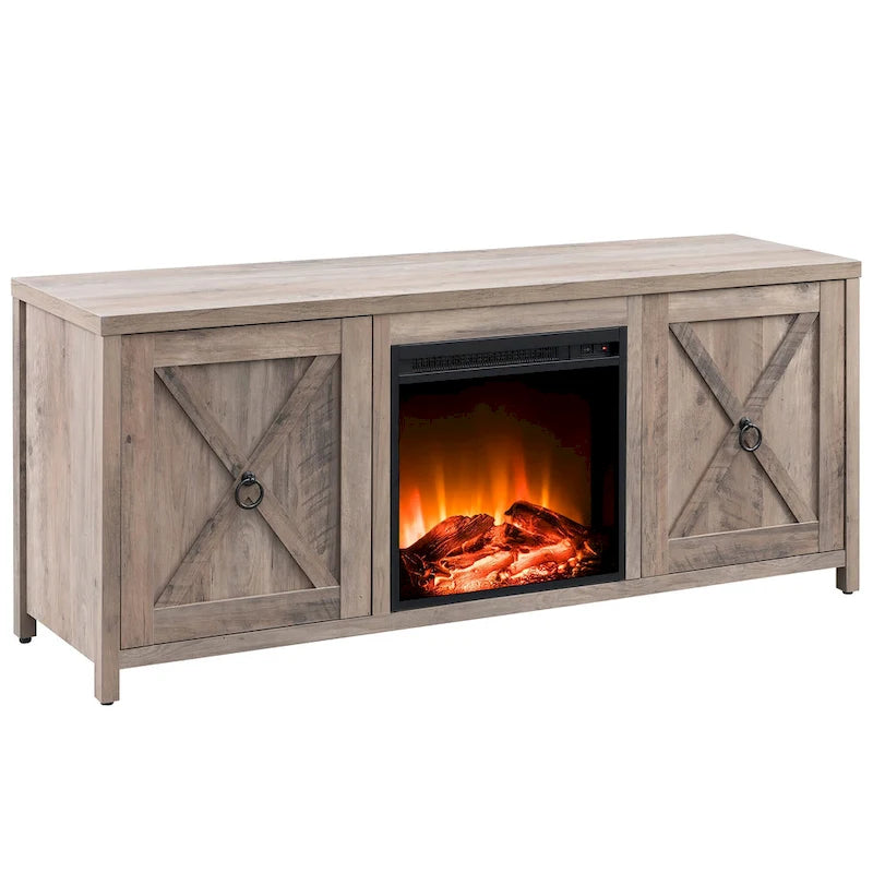 Table basse tournante 3 niveaux en bois, finition chêne noir, ronde 80 cm