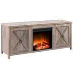 Table basse tournante 3 niveaux en bois, finition chêne noir, ronde 80 cm