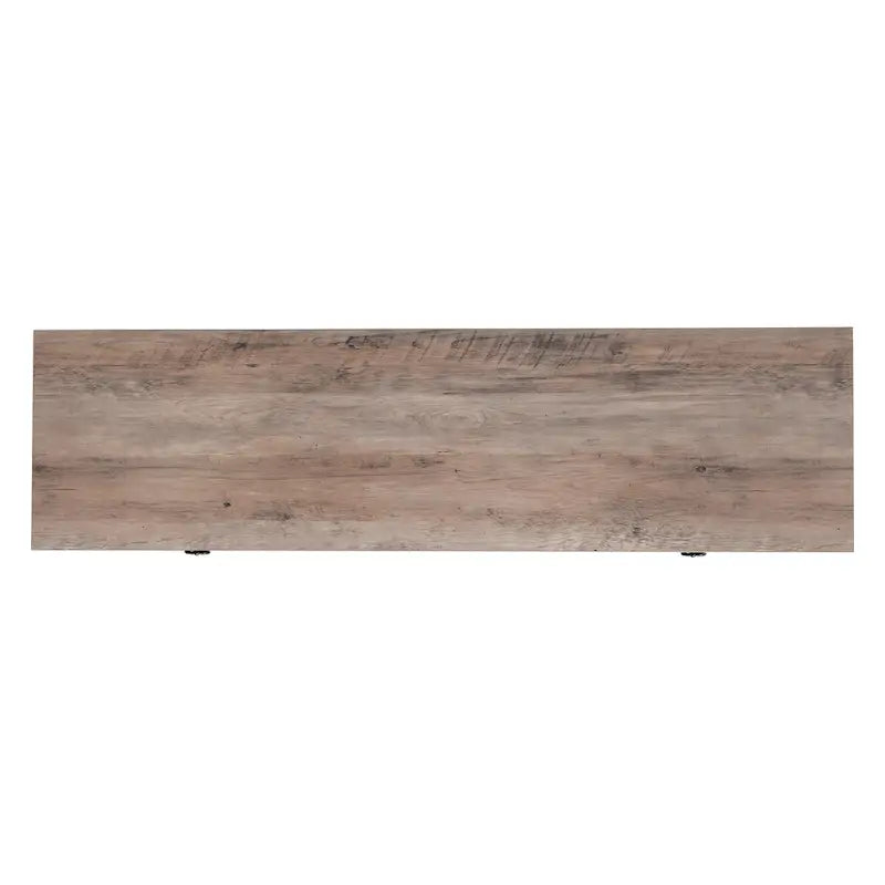 Table basse tournante 3 niveaux en bois, finition chêne noir, ronde 80 cm