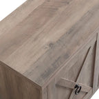 Table basse tournante 3 niveaux en bois, finition chêne noir, ronde 80 cm