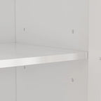 55.1H Buffet Laqué, Armoire de Rangement, Portes en Verre, Bibliothèque