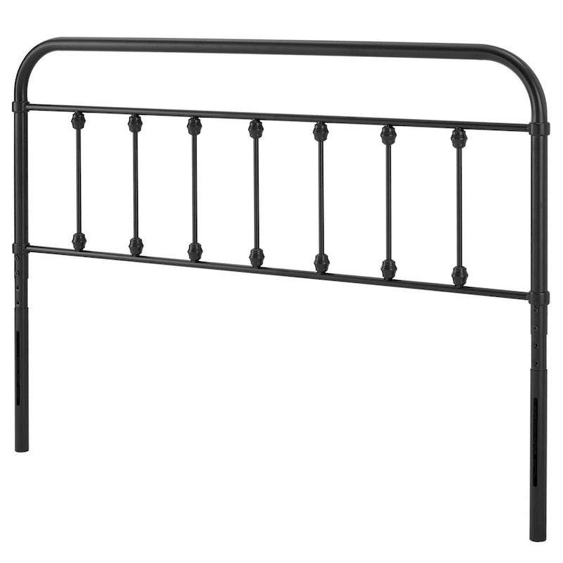 Tête de lit en métal noir Queen Size Ellen Classic