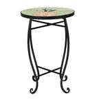 Table de bistrot ronde en mosaïque de ciment Table basse