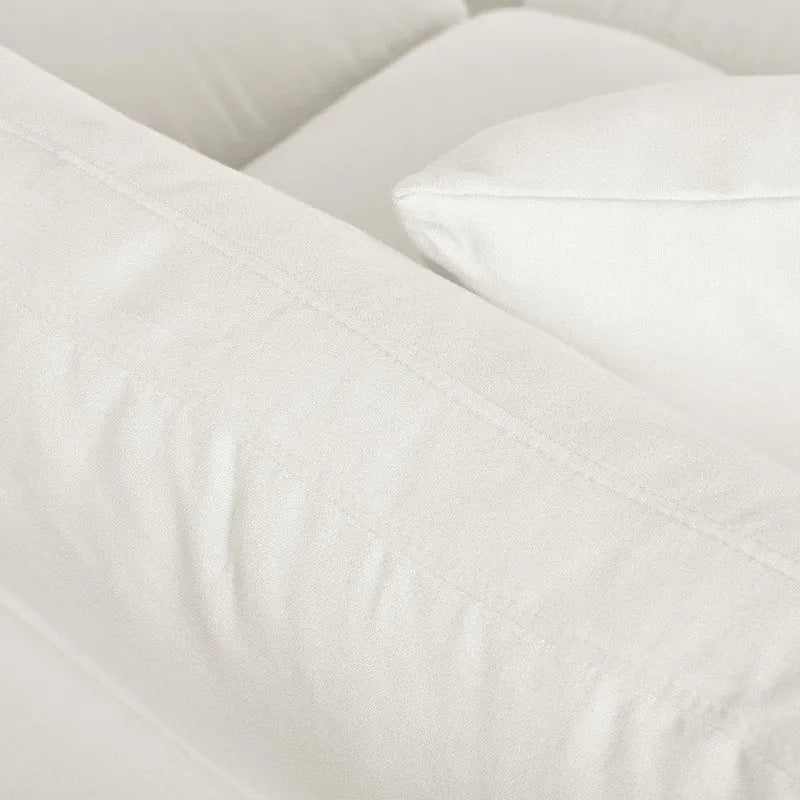 Canapé d'angle en U, 2 grandes méridiennes avec poufs amovibles