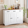 Buffet de ferme 42,5 po, armoire de rangement de cuisine en bois moderne avec étagère réglable
