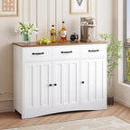 Buffet de ferme 42,5 po, armoire de rangement de cuisine en bois moderne avec étagère réglable