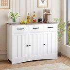 Buffet de ferme 42,5 po, armoire de rangement de cuisine en bois moderne avec étagère réglable