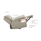 Causeuse inclinable zéro gravité avec cuir véritable et mousse à mémoire de forme