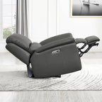 Causeuse inclinable zéro gravité avec cuir véritable et mousse à mémoire de forme