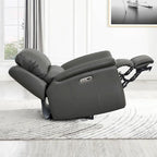 Causeuse inclinable zéro gravité avec cuir véritable et mousse à mémoire de forme