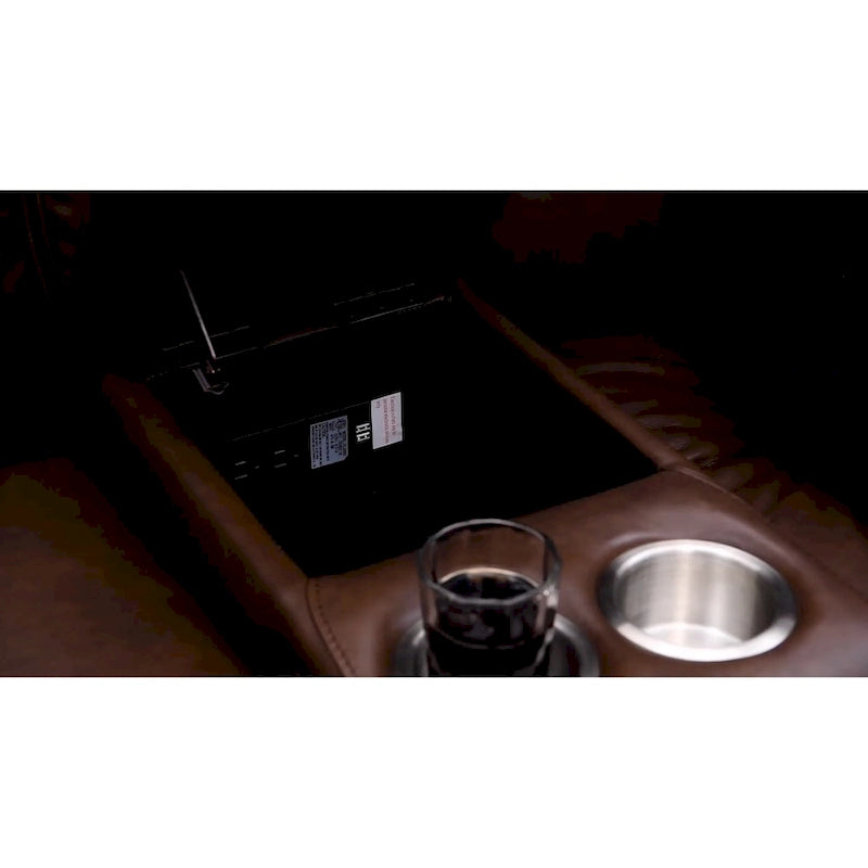 Causeuse inclinable zéro gravité avec cuir véritable et mousse à mémoire de forme