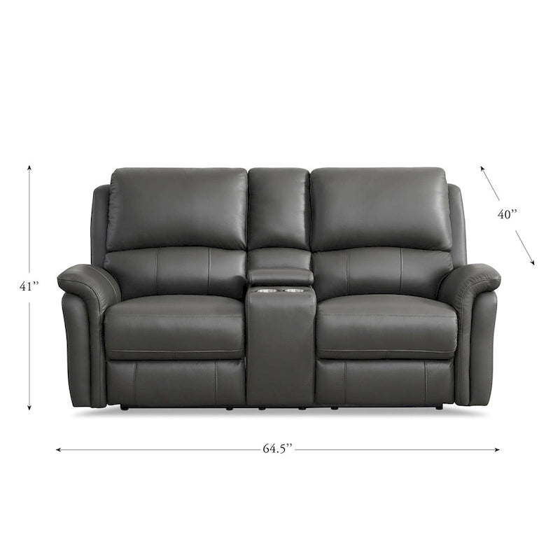 Causeuse inclinable zéro gravité avec cuir véritable et mousse à mémoire de forme