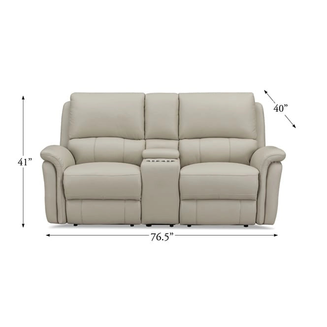 Causeuse inclinable zéro gravité avec cuir véritable et mousse à mémoire de forme