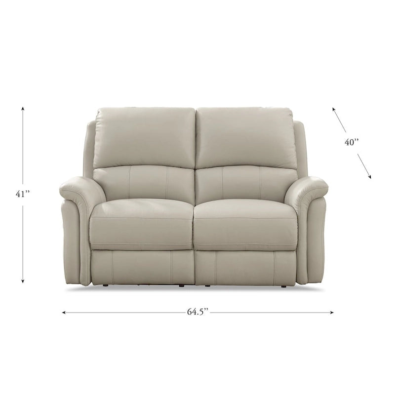 Causeuse inclinable zéro gravité avec cuir véritable et mousse à mémoire de forme