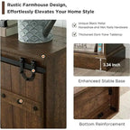 Buffet moderne gris avec 3 tiroirs et étagères réglables